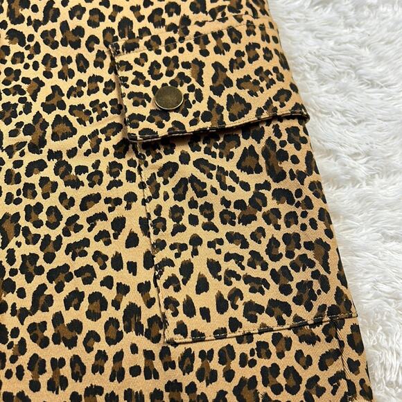 Kori America cheetah print mini skirt, size L NWT - Picture 3 of 6
